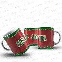 Caneca Natal - Feliz Natal verde e vermelho