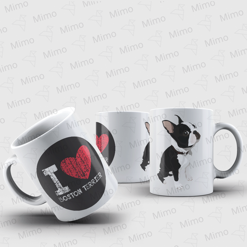 Caneca - I Love Boston Terrier