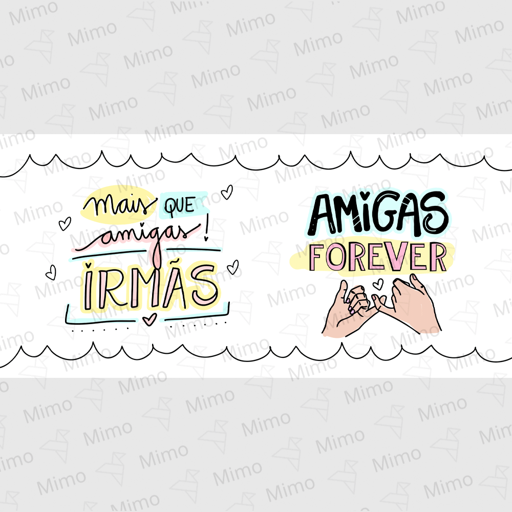 Caneca - Amigas/Irmãs