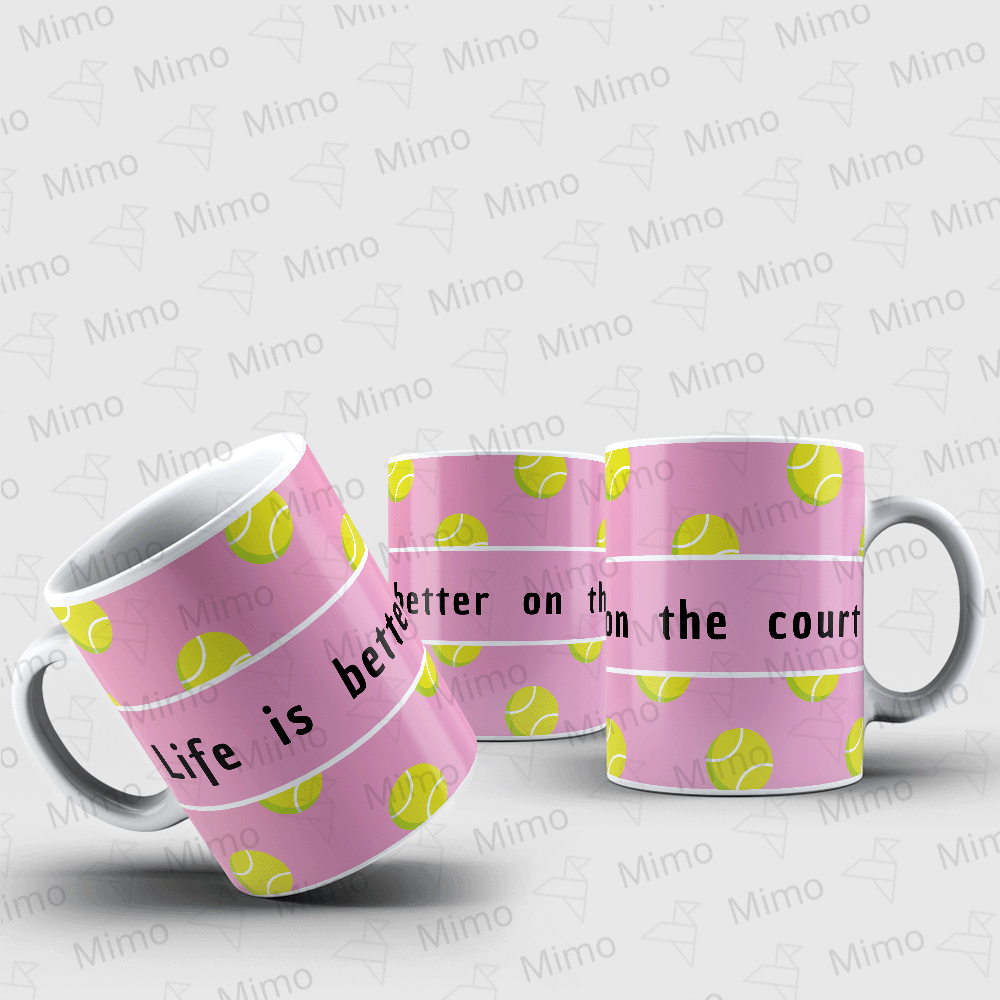 Caneca - Life is better on the court