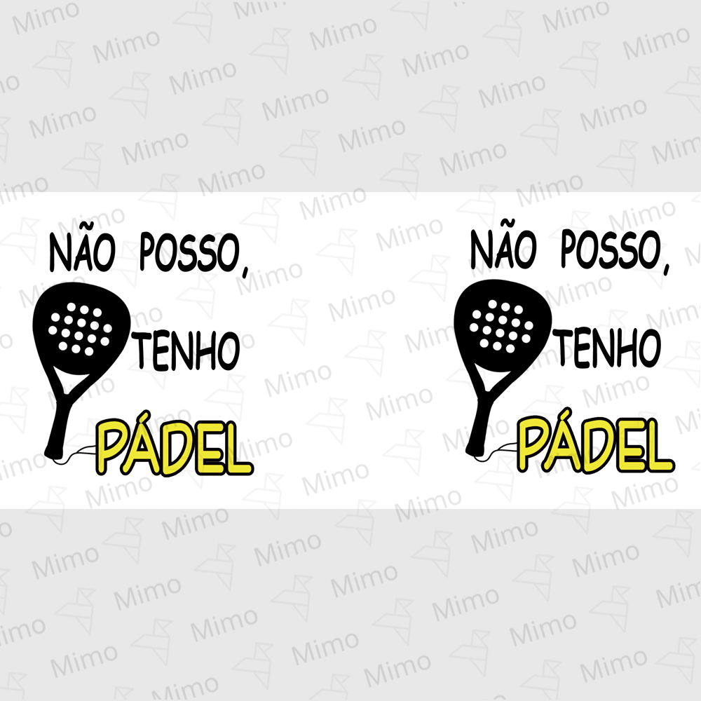 Caneca - Não posso, tenho pádel