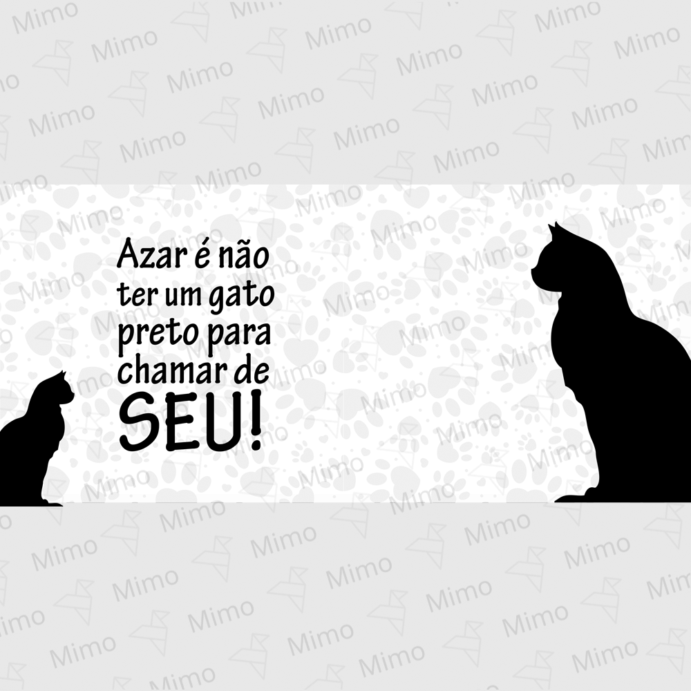 Caneca - Gato preto