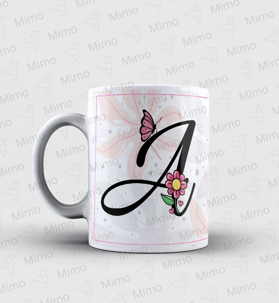 Caneca - Alfabeto Butterfly