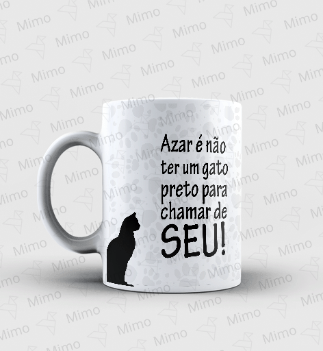 Caneca - Gato preto