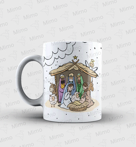 Caneca - Nasceu Jesus